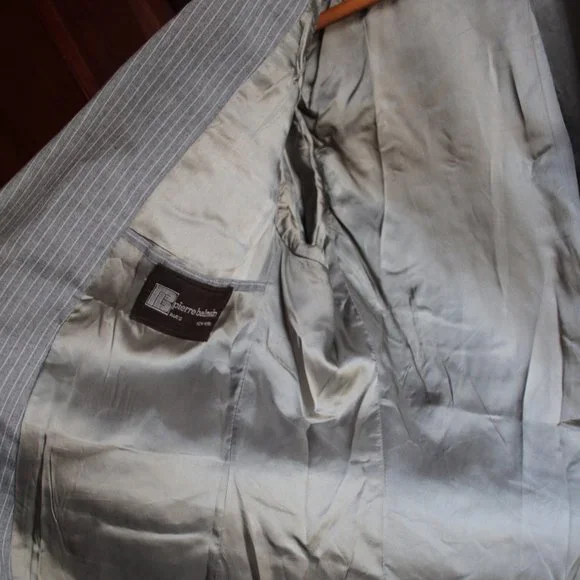 Pierre Balmain customed tailored wool suit jacket and pants set